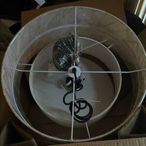 White Drum Lampshade